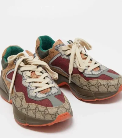 Premium Gucci Multicolor Gg Supreme And Canvas Rhytons Shoes For Men (SFS1613) - Image 2