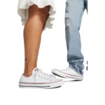 Premium Converse All Star White Short Shoes For Women (SOH369) - Image 2