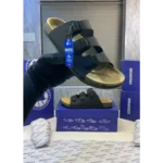 Luxurious Birkenstocks Black Slide For Men (FF517)