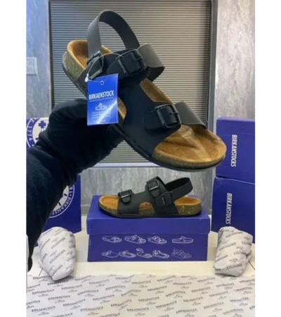 Luxurious Birkenstocks Black Sandal For Men (FF522) - Image 2