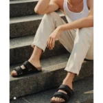 Luxurious Birkenstocks Black UJI Sandal For Men (FF525)