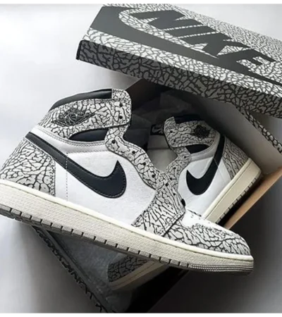 Luxurious Air Jordan Retro 1 Elephant Print Shoes For Men (SIG721)