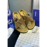 Luxurious Birkenstocks Tan Slide For Men (SIG747) - Image 2