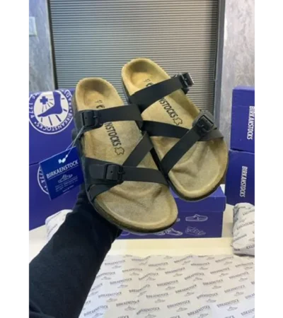 Luxurious Birkenstocks Black Slide For Men (SIG749)