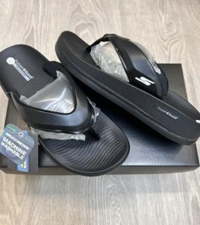 Luxurious Skechers Hyper Burst Simplex Full Black Slides For Men (SIG60)