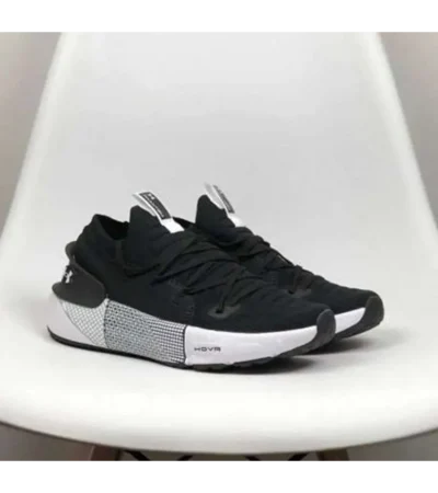 Luxurious Under Armour Hovr Phantom 3 Black White Shoes For Men (SIG772) - Image 2