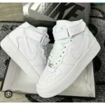 Trendy Nike Air Force Mid Long Leather Shoes For Women (SFS1887)