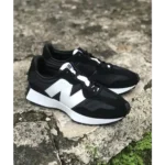 Trendy New Balance 327 Black White Shoes For Men (LAZ1521)