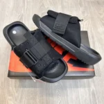 Trendy Nike Asuna 3 Adjust Black Slides For Men (FF553)
