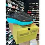 Trendy Skechers Go Run Max Road Black Blue Shoes For Men (FF559)