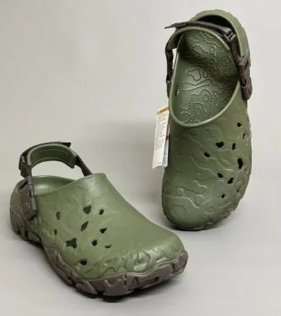 Trendy Crocs All Terrain Atlas Army Green Clogs For Men (FF584)