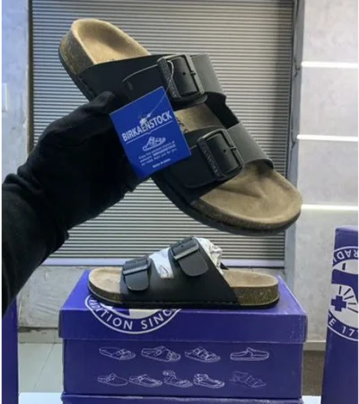 Trendy Birkenstock Slides Black For Men (FF591)