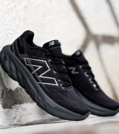 Trendy New Balance Fresh Foam X More V5 Black Shoes For Men (FF594)
