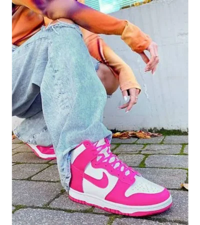 Trendy Nike Sb Dunk High Pink Shoes For Women (FF748) - Image 2
