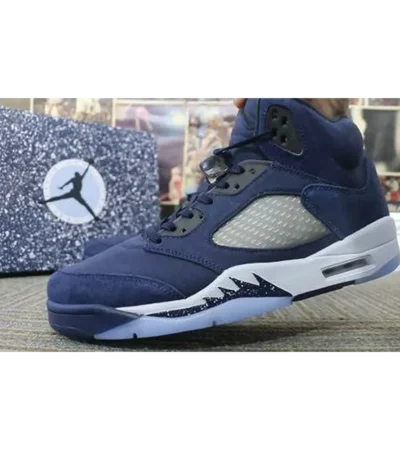 Trendy Air Jordan 5 Midnight Navy Shoes For Men (FF602)