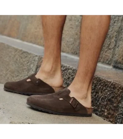 Trendy Birkenstock Boston Brown Suede For Men (FF603)