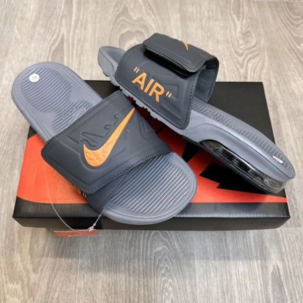 P-Photo-2024-12-14-10-59-08-11-12-05-039084.Webp Trendy Nike Airmax Camden Adjust Trendy Grey Orange Flip-Flop For Men (Ets89)