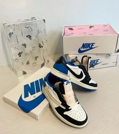 Trendy Jordan 1 Low Fragment X Travis Scott Shoes For Men (ETS121)