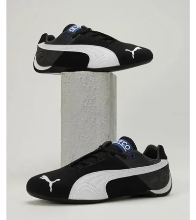 Trendy Puma Future Cat Sparco Black White Shoes For Men (ETS123)