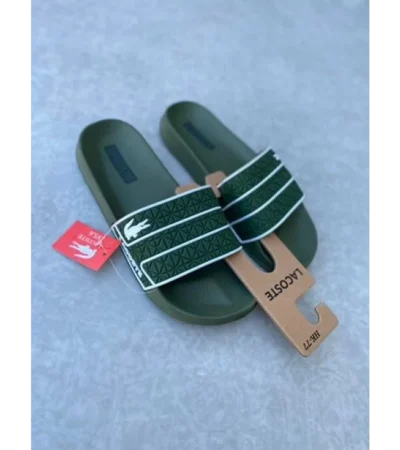 Trendy Lacoste Frasier Green Slide For Men (ETS131)