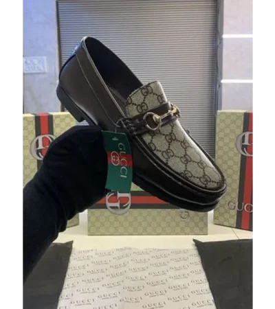 Trendy Gucci Loafers 86 Brown For Men (FF612) - Image 2