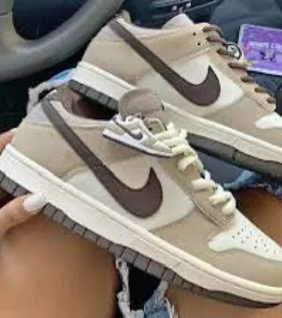 Trendy Nike Sb Dunk Low Brown Swoosh Shoes For Men (FF625)