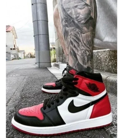 Trendy Air Jordan 1 Retro High Bred Toe Shoes For Men (FF631)