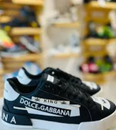 Trendy Dolce & Gabbana Black White Shoes For Men (FF651)