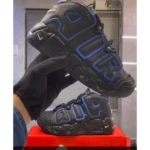 Trendy Nike Air More Uptempo 96 Black Blue Shoes For Men (FF652)