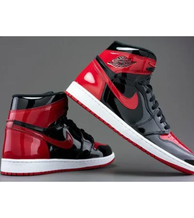 Trendy Air Jordan 1 High Patent Bred Shoes For Men (FF655)