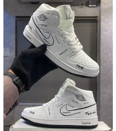 Trendy Nike Air Jordan 1 Mid Schematic Shoes For Men (FF675)