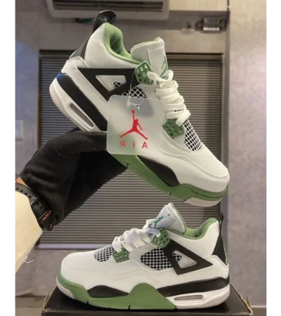 Trendy Nike Air Jordan 1 Mid Air Jordan 4 Seafoam Shoes For Men (FF676)