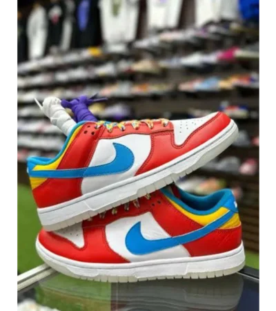 Trendy Nike Sb Dunk Low Fruity Pebbles White Red Shoes For Men (FF680)