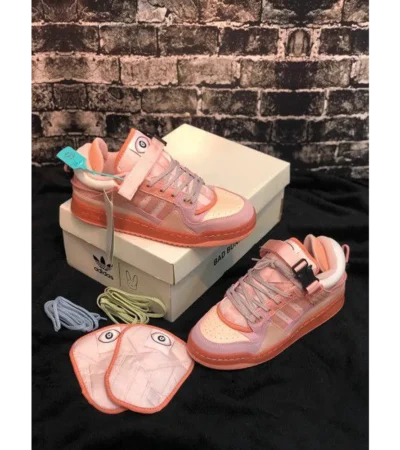Trendy Adidas Forum Low Bad Bunny Pink Shoes For Men (FF706)