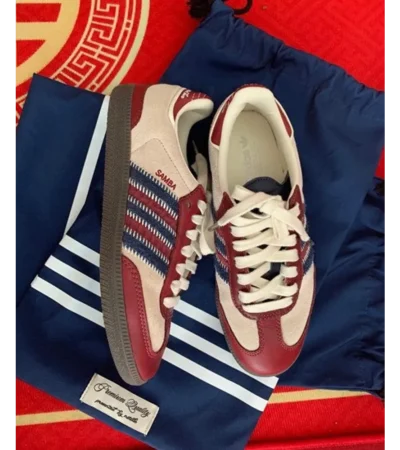 Luxurious Adidas Samba Notitle Maroon Shoes For Men (SFS1905)