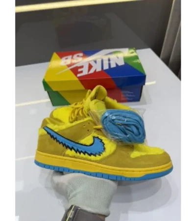 Luxurious Nike Sb Dunk Low Grateful Dead Bears Yellow Shoes For Men (BSF1865)
