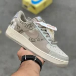 Luxurious Nike Air Force 1 X Travis Scott Grey Shoes For Men (SFS1916) - Image 2
