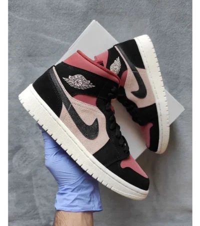 Luxurious Nike Air Jordan 1 Mid Canyon Rust Burgundy Dusty Shoes For Men (BS531)