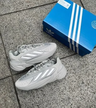 Trendy Adidas Ozelia Triple Grey Shoes For Men (BSF1875)