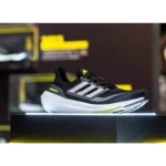 Trendy Adidas Ultra Boost 23 Light Black Neon Shoes For Men (SFS1943)