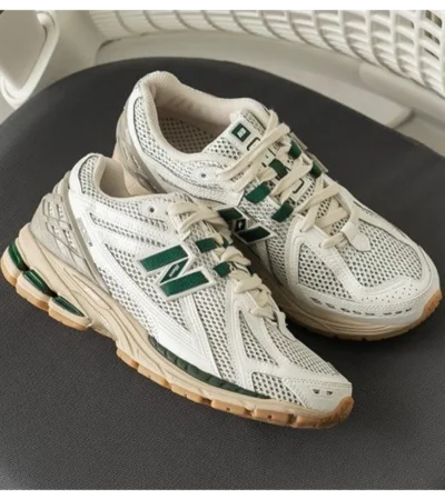 Luxurious New Balance 1906R White-Green Shoes For Men (SFS1941)
