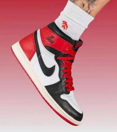 Luxurious Nike Air Jordan 1 High Black Toe Reimagined Shoes For Men (SFS1948)