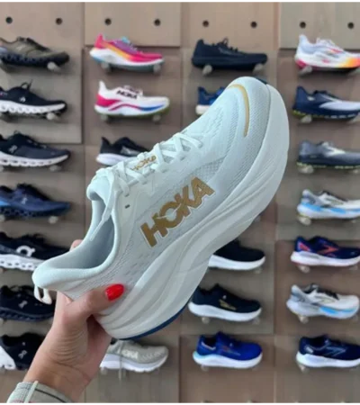Luxurious Hoka Skyflow Frost Gold Shoes For Men (SFS1967)
