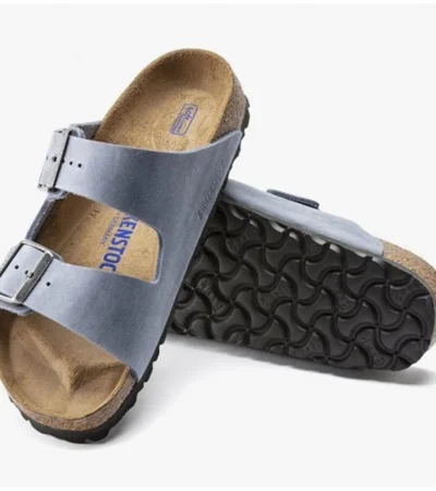 Luxurious Birkenstock Arizona Sky Blue Suede Shoes (SFS1979)