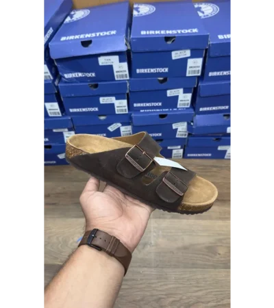 Luxurious Birkenstock Arizona Brown Suede Shoes (SFS1983)