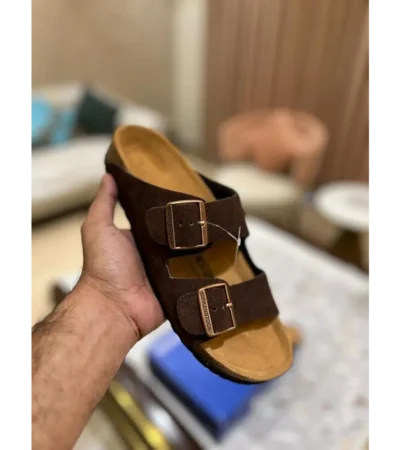 Luxurious Birkenstock Arizona Brown Suede Shoes (SFS1983) - Image 2