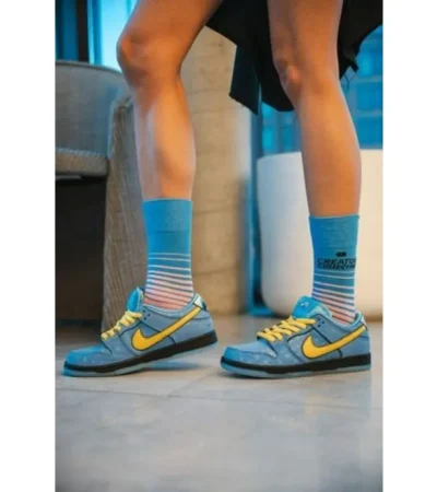 Poweruff x SB Dunk Low Bubbles Blue Men Shoes (FT565) - Image 2