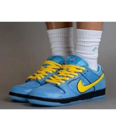 Poweruff x SB Dunk Low Bubbles Blue Men Shoes (FT565)
