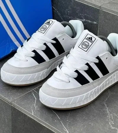 Premium Adidas Adimatic White Sneaker For Men (RMF30) - Image 2