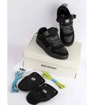 Premium Adidas Bad Bunny All Black Shoes For Men (BME86) - Image 2